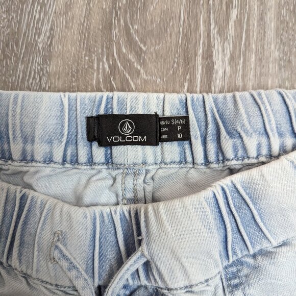 Volcom Sunday strut elastic shorts light denim sz small - Picture 3 of 3